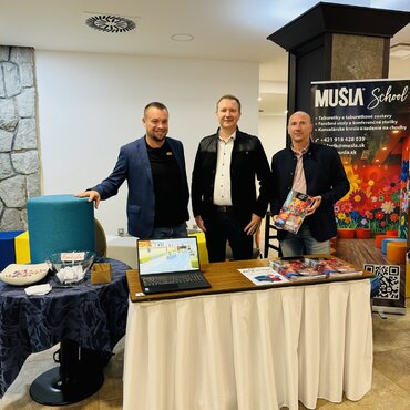 Prezentácia produktov MUŠLA School na Celoslovenskom stretnutí riaditeľov