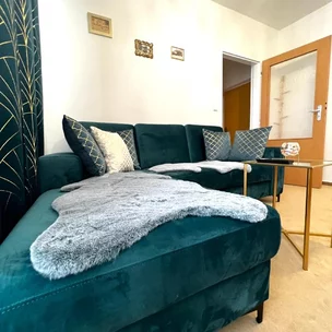 sedačka rohová - poťahová látka velvet
